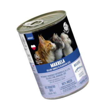 Pet Republic mokra karma dla kotów ADULT kawałki z makrelą 400g